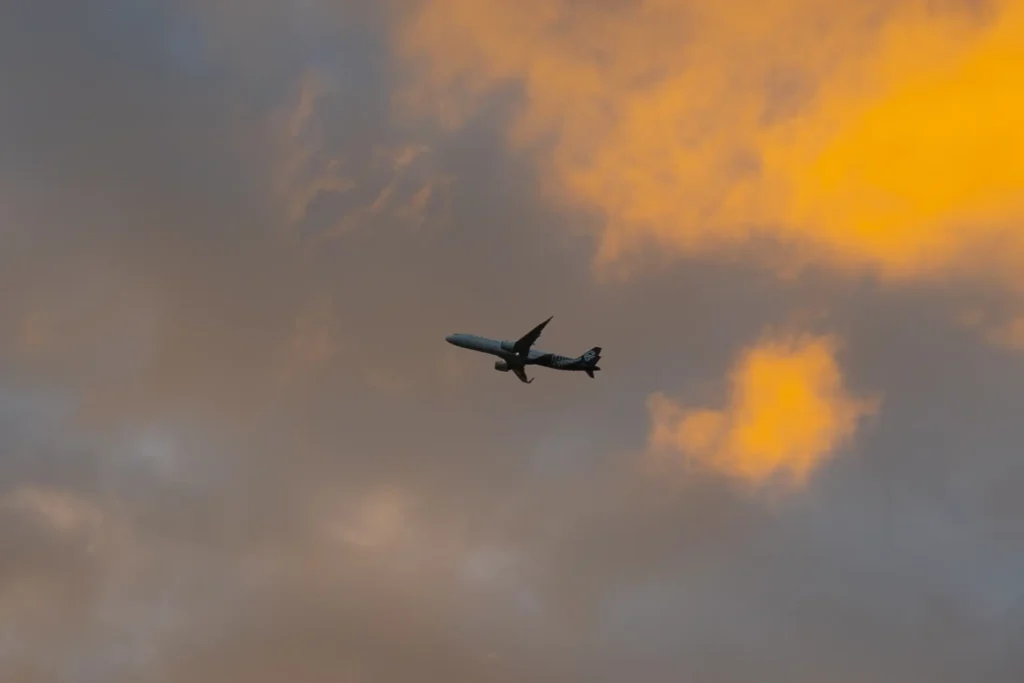 Plane in the sky